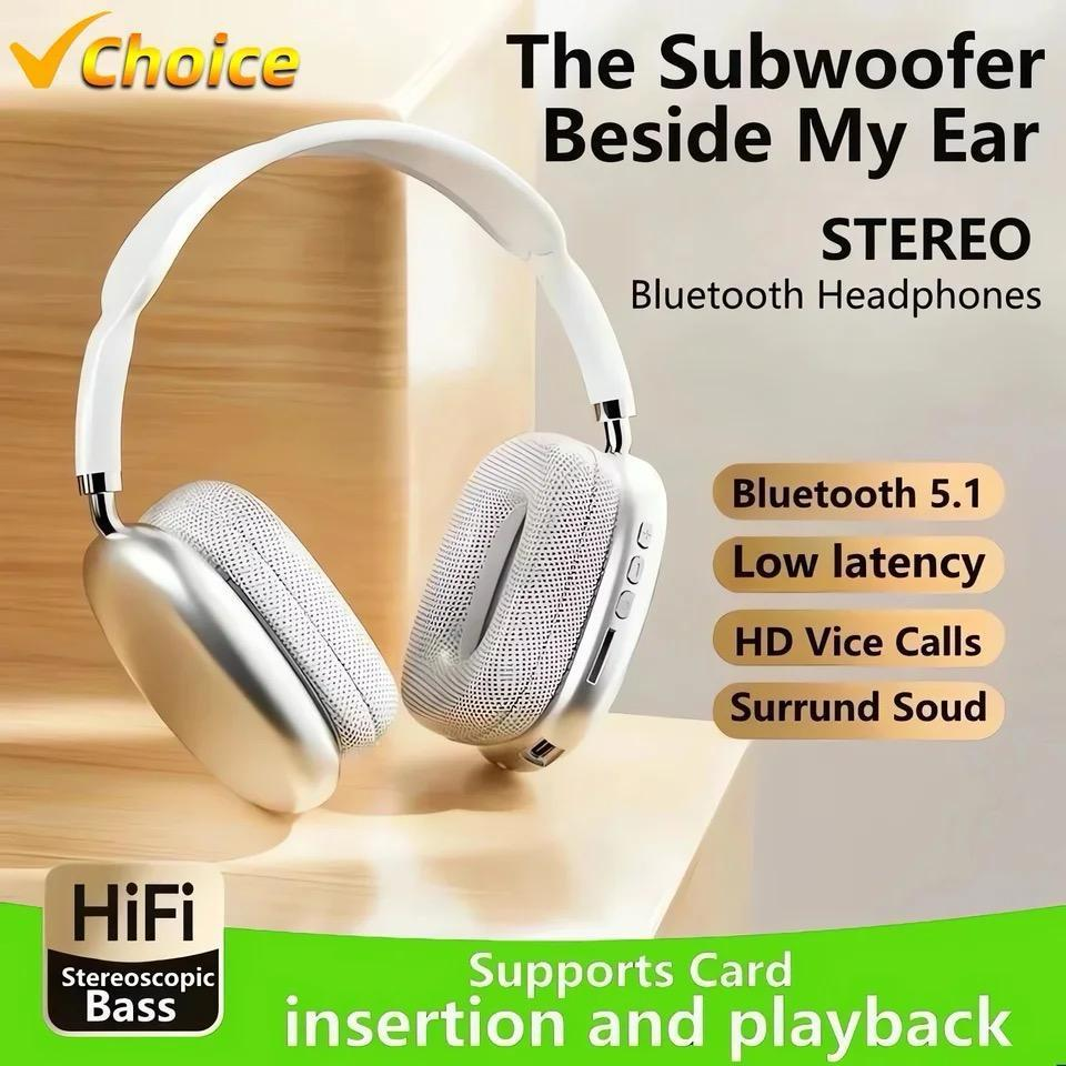 APPLE  AIRPODS MAX WIRELESS ANC HEADPHONE WITH POUCH ,POPUP, LOGO ( Works with Android & iOS both)